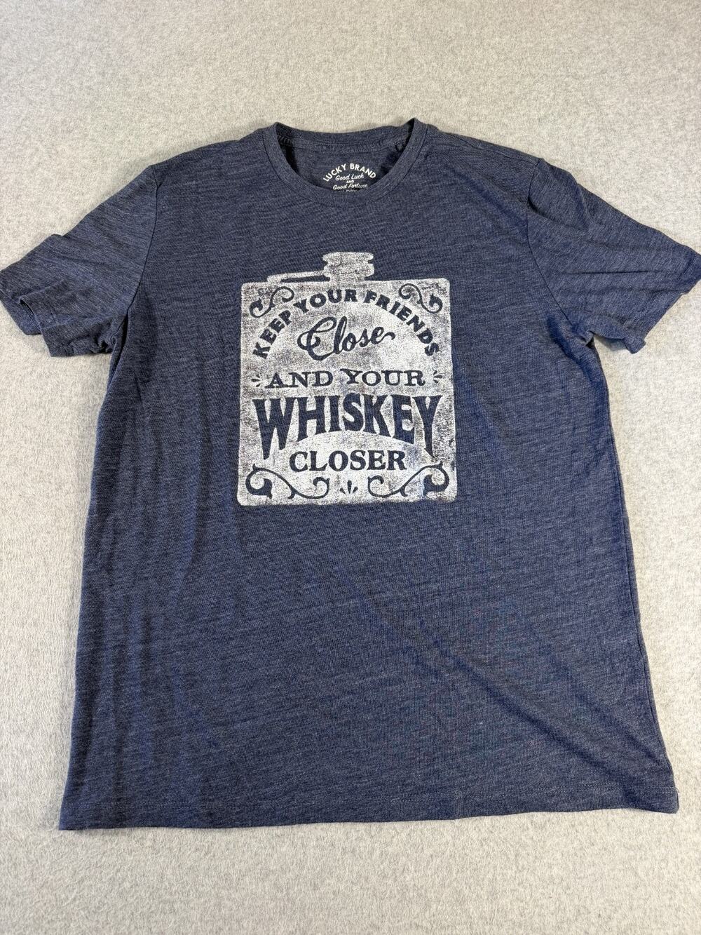 Lucky Brand Whiskey T-shirt, Men's Size M